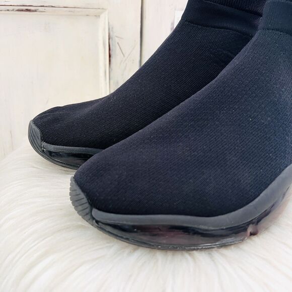 Zara Black Air Cushion Chunky Sole Sock Sneakers Comfort - Womens EU42 US11 - Picture 1 of 8